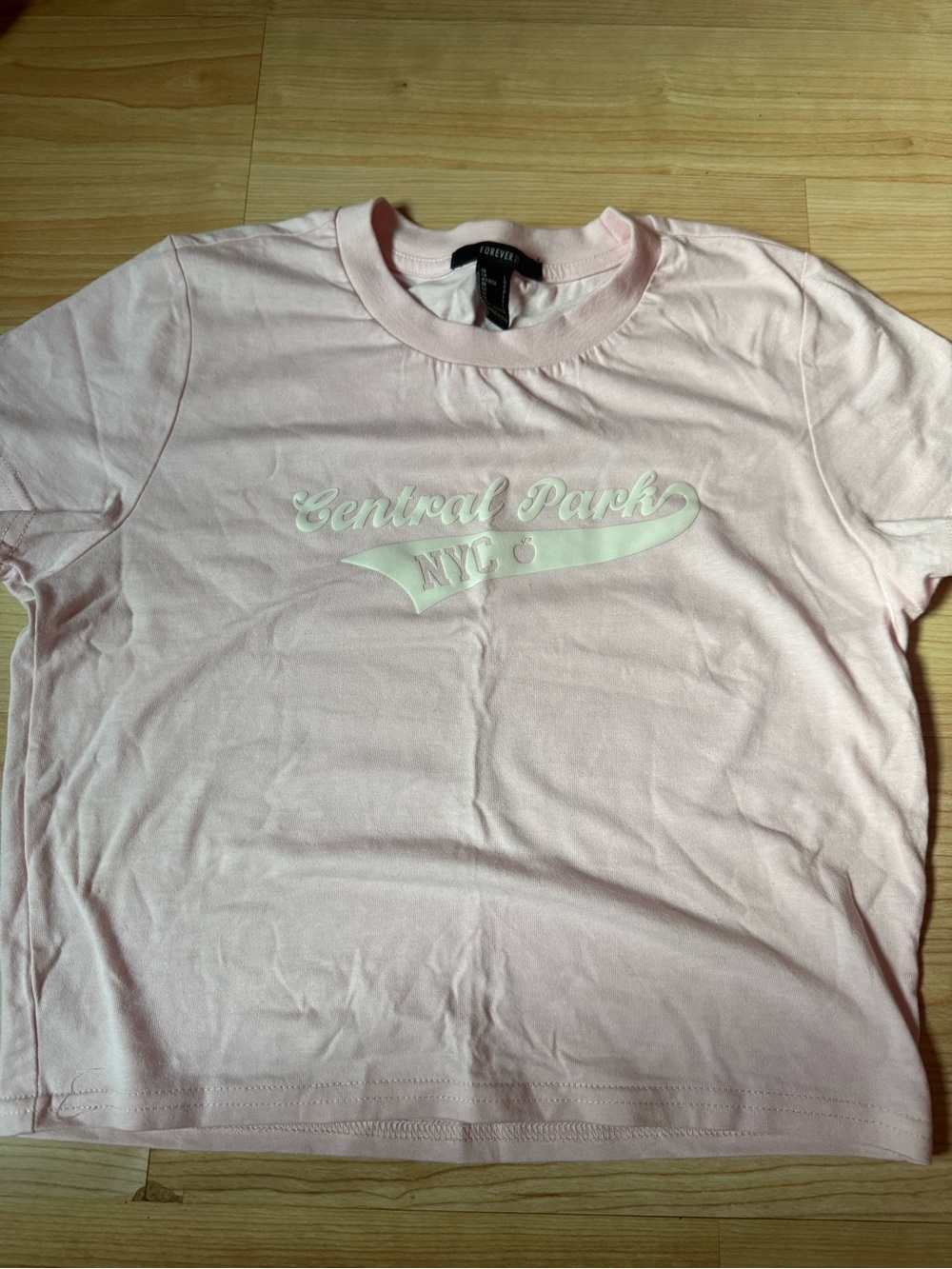 Forever 21 Light Pink Central Park NYC Graphic Tee